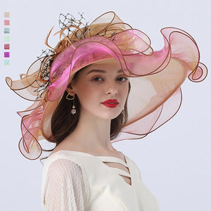 Floral Organza Kentucky Derby Hat