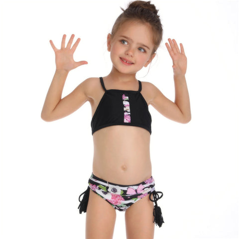 Image of Floral Two Piece Tankini Set - Itopfox