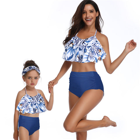 Image of Ruffled High Waisted Two-Piece - Itopfox