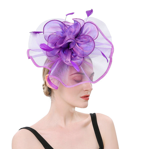 Image of Bridal  Cocktail Fascinators Derby Hat - Itopfox