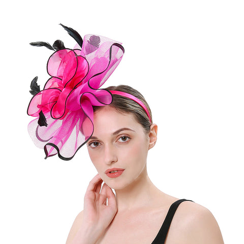 Image of Bridal  Cocktail Fascinators Derby Hat - Itopfox